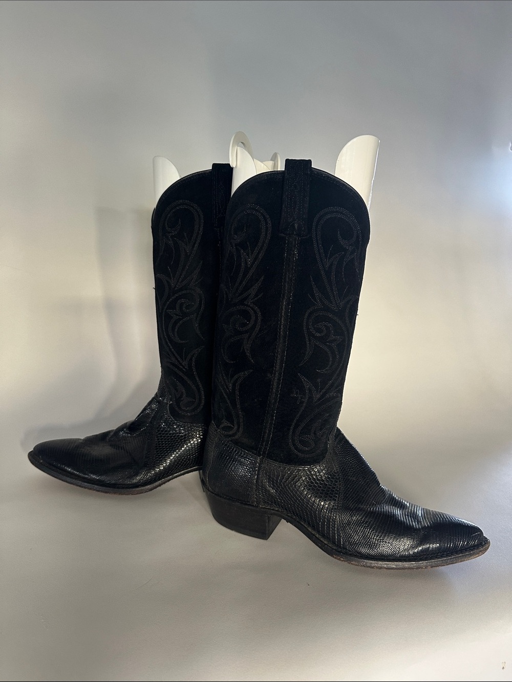 Dan Post Black Cowboy Boots 8.5